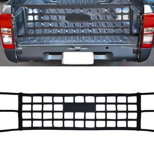 JDM, tamaño completo, 153cm x 46cm, Red de portón trasero de carga para camionetas, cama, ajuste Universal, accesorio Exterior negro resistente - Product Image 1