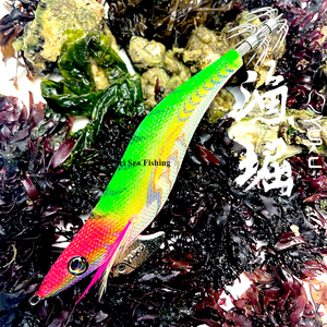 Leurre de Pêche en Mer Yuku 3.5 3.0 Turlutte EGI en Bois Hameçon Appât Souple en Soie pour <span class=keywords><strong>Crevette</strong></span> Seiche Calmar - Product Image 5