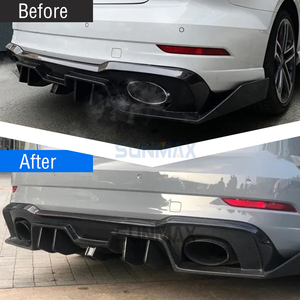 Kit de carrocería de modificación de coche de labio difusor de parachoques trasero de fibra de carbono Real para <span class=keywords><strong>Audi</strong></span> <span class=keywords><strong>RS3</strong></span> 8V <span class=keywords><strong>Sedan</strong></span> 2017 2018 <span class=keywords><strong>2019</strong></span> - Product Image 6