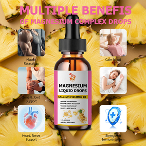 Gouttes liquides de magnésium OEM ODM avec vitamines et coenzyme Q10 pour favoriser la relaxation du corps et de l'humeur – Compléments alimentaires liquides à base de plantes - Product Image 5