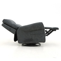 Fauteuil inclinable manuel en tissu moderne Geeksofa pour salon de beauté, avec fonctions de bascule et pivotant, idéal pour le salon