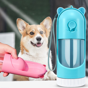 Portable Pet Water And Food Bottle Dual Purpose Easy Carry Outdoor Use For Dogs <b>Cats</b> - Product Image 2