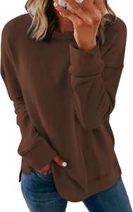 <span class=keywords><strong>Felpa</strong></span> casual <span class=keywords><strong>da</strong></span> <span class=keywords><strong>donna</strong></span> con scollo rotondo - Pullover morbido e ampio a maniche lunghe per l'uso quotidiano e il tempo libero a <span class=keywords><strong>casa</strong></span> - Product Image 6