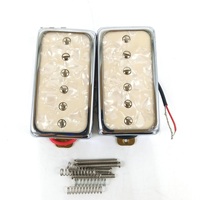 Offre Spéciale bas prix haute qualité chevy pick-up voitures utilisées LP creux cuivre coquille blanc perle plaque tente ruban guitare micro