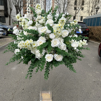 Nouveautés IFG : Boules de fleurs artificielles en soie de 70 cm, verdure et fleurs pour la remise des diplômes et la fête des mères