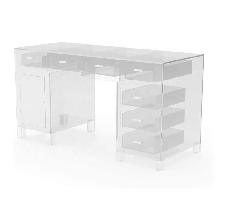 Акриловая мебель, приспособление для шкафа, демонстрация стола для причастия в церковь, стол для духовенства с выдвижным ящиком для гостиной