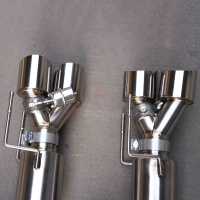 Embout d'échappement AxleBack de 3 pouces pour Chevrolet Corvette C6 Z06 ZR1 2006-2013