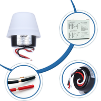Interruptor de Control de Luz Día/Noche Electrónico con Tubo Fotoeléctrico para Exteriores CNRIYA, 95-305V, LED Disponible, IP54/IP44, Interior/Exterior