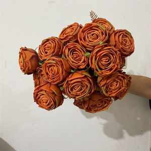 IFG Floristería Suministro de flores decorativas Boda Decoración del hogar Flor artificial Ramo de rosas de seda - Product Image 4