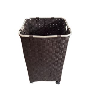 <span class=keywords><strong>Cesto</strong></span> de <span class=keywords><strong>Ropa</strong></span> <span class=keywords><strong>Sucia</strong></span> Tejido con Correa de Nailon, Negro, con Ruedas, Asa Resistente <span class=keywords><strong>para</strong></span> Fácil Transporte - Product Image 1