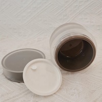 Usine en gros 50g AS matériel Double paroi en plastique vide cosmétique corps crème pour le visage Pot avec lèvre