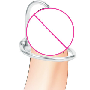 Anneau génital en acier inoxydable pour hommes, 26mm, avec fermeture à boule, aucun piercing requis, anneau PA pour bijoux de mode masculins - Product Image 2