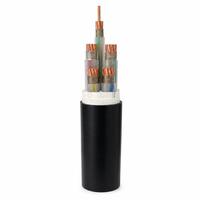 Câble d'alimentation en cuivre LSZH YJV 0.6/1kV 4X70+1X35 résistant au feu, isolation XLPE WDZN, gaine PVC, câble de fonctionnement 90°C