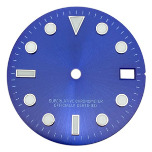 Fabriek Groothandel Oem Mechanische 28.5Mm Horloge Wijzerplaat Onderdelen Logo Fit Nh35 Beweging Groen Lichtgevend Horloge Wijzerplaat Gezicht Voor Seiko - Product Image 1