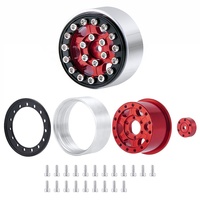 Nouvelle jante Beadlock en alliage d'aluminium de 1,0 pouce, moyeu de roue 30x21,5x16mm, hexagone de 7,5mm, pièces de mise à niveau adaptées aux Crawler RC 1:24