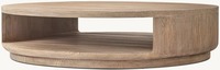 Luxus High End Innen möbel Einzigartiges Design Massiver Tannenholz Runder Couch tisch