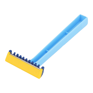 SHAVETTE Hospital Disposable <b>Razor</b> with <b>Single</b> <b>Blade</b> and Comb for Men's Face - Product Image 1