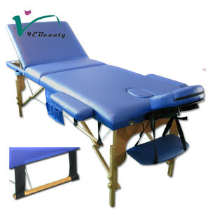 Table de <span class=keywords><strong>massage</strong></span> pliable en hêtre, 1 pièce, avec support à serviettes et sac à huiles essentielles - Product Image 1