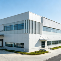 SAFS - Muro Cortina de Vidrio con Estructura de Acero Ligero con Servicios de Soldadura y Corte para Fábricas y Edificios de Oficinas