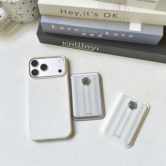 3D rose design suitable for magnetic card case for iPhone 12/13/14/15/16/17 leather cases
