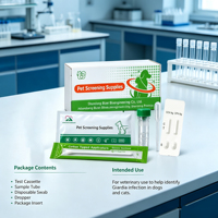 Hochpräziser CCV CPV Antigen Schnelltest-Kit Hunde Coronavirus Parvovirus Detektionskarte