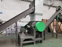 Machine à laver les bouteilles recyclables 500 kg/h, ligne de lavage à chaud des bouteilles en PET