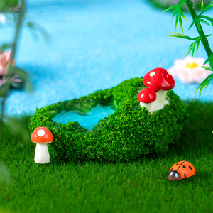 Mini Artificial Hill Rockery Resin <b>Figurine</b> Miniatures Waterfall Moss <b>Garden</b> Ornaments for Landscape Decorations DIY Accessories - Product Image 5