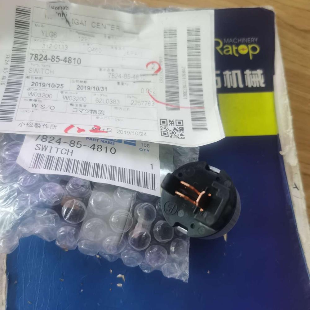 Genuine PC D155 D275 Excavator Ignition Switch 7824-85-4810