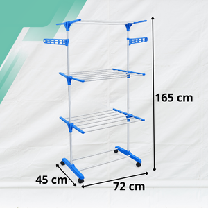 Séchoir à linge pliable 3 niveaux FCL avec ailes latérales, robuste pour intérieur et <span class=keywords><strong>extérieur</strong></span>, vente en gros - Product Image 5