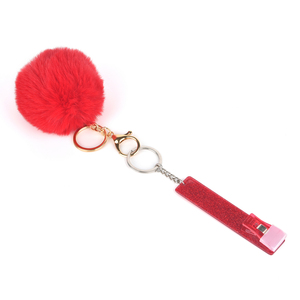 Professional Pom Pom Keychain Acrylic Nail Card Grabber Portable Contactless Credit Card <b>Puller</b> Clip Multifunctional Long Nail - Product Image 2
