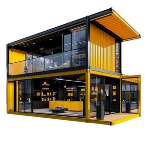 Casa Contenedor Moderna de Doble Planta, Módulo Comercial con Diseño Rectangular y Grosor Estándar - Product Image 1