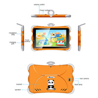Tablet Anak Android 7 Inch 3G dengan Slot Kartu SIM, WiFi, 2GB RAM, 16GB Memori, untuk Belajar, Kondisi Baru, Grosir Custom OEM
