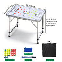 Tableau tactique d'entraîneur de football, tableau d'analyse stratégique de football effaçable à sec, tableau portable pour l'entraînement et les matchs