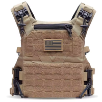 Gilet tactique modulaire à dégagement rapide découpé au laser, porte-plaques d'assaut de protection à système MOLLE rapide