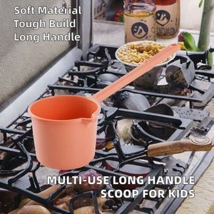 Maxfree Ensemble d'ustensiles en plastique à long manche pour la préhension d'eau épaisse, pour le bain, le shampoing, la cuisine et l'utilisation par les enfants - Product Image 3