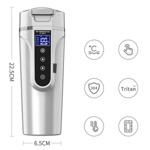Hervidor de agua eléctrico portátil para coche, calentador inteligente, taza - Product Image 6