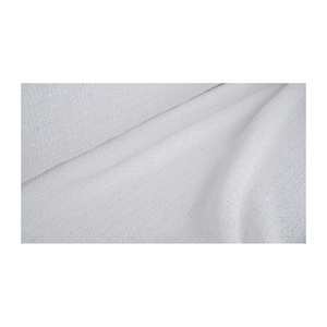 Tela Tweed de Primera Calidad Hecha en Corea, Tejido de Algodón Blanco de Textura Limpia, Textil Tejido Personalizado OEM y ODM - Product Image 3