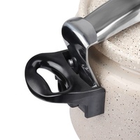 MSF-3731-11L 28cm marbre revêtement autocuiseur en aluminium avec certificat SASO