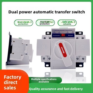 Miniatur-Dual-Power-Automatischer Transferschalter für den Haushalt, ATS, intelligente Umschaltung, einphasig, 63A, 2P/3P/4P, 220V, China - Product Image 2