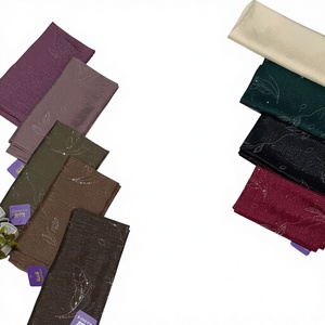 Latest Sheen Chiffon Diamond Luxury Shimmer <b>Hijab</b> Collection Rhinestone Borders Glitter Finish Elegant Formal Floral/Plaid <b>Satin</b> - Product Image 1