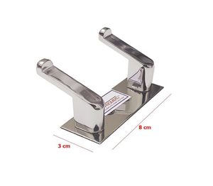 Gancho de Pared de Acero Inoxidable de 2 Puntas, Gancho para Ropa de Acero Inoxidable SS202 de Alta Resistencia, Antioxidante, Proveedor Mayorista - Product Image 3