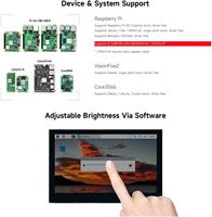 Pantalla QLED AIsmartlink de 4.3 Pulgadas, Compatible con Raspberry Pi 5/4B/3B+/3A+/3B/2B/B+/A+/CM3/3+/4, Interfaz DSI, 800 * 480