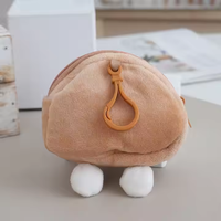 Portefeuilles Sac de rangement pour écouteurs Sac Capybara Hamburger Cookie Porte-clés en peluche Capybara en peluche Dessin animé Mini porte-monnaie Porte-clés