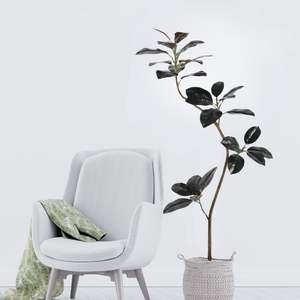 Petites feuilles de <span class=keywords><strong>caoutchouc</strong></span> artificielles en pot de style moderne Banyan <span class=keywords><strong>Ficus</strong></span> Bonsai Plantes pour la décoration - Product Image 1
