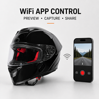 Casque de moto pour la conduite nocturne, casque de sécurité pour livreurs avec double haut-parleur, commande vocale, contrôle par application Wi-Fi, équipement AI