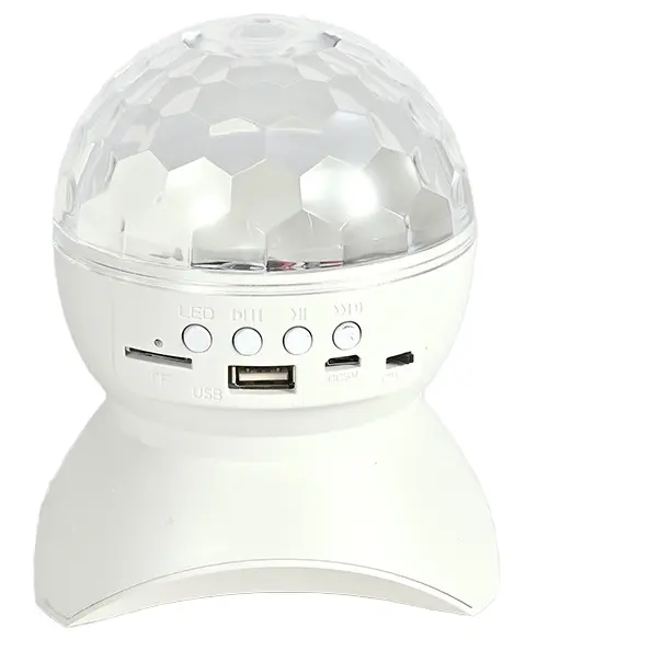 Портативная Беспроводная Bluetooth-Колонка RGB светодиодное освещение мини-квадрат для танцев, радио, магический шар, тип-C, разъемы на батарейках
