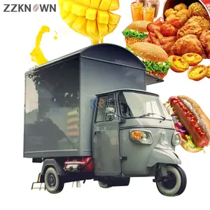 Commercial 3 Wheel Electric Food Cart Customized Ice Cream Vending Truck with Freezer Fully Equipped Tricycle