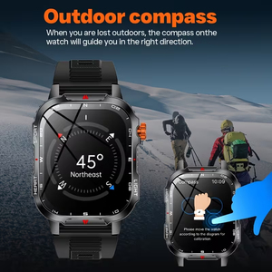Reloj Inteligente SENBONO V35 Grande, 1100mAh, Brújula, Asistente de Voz, Llamadas Bluetooth, Múltiples Modos de Ejercicio, Relojes Inteligentes Deportivos para Hombre - Product Image 3