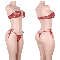 Tenues de danse exotiques à pois et sequins, ensembles deux pièces pour club, vêtements de pole dance, tenues de soirée pour filles, adultes, et fêtes rave