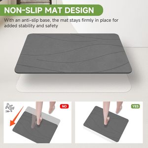 Alfombra de Baño Moderna Súper Absorbente Antideslizante, Alfombra de Baño de Tierra de Diatomeas Personalizada con Diseño Contemporáneo - Product Image 4